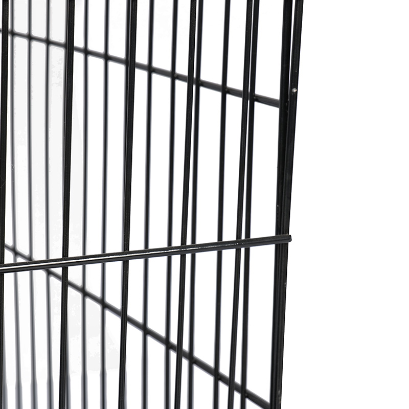 Crate madraí foldable miotail le haghaidh coileáiníní