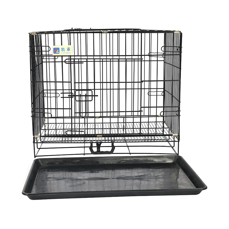 Crate madraí foldable miotail le haghaidh coileáiníní