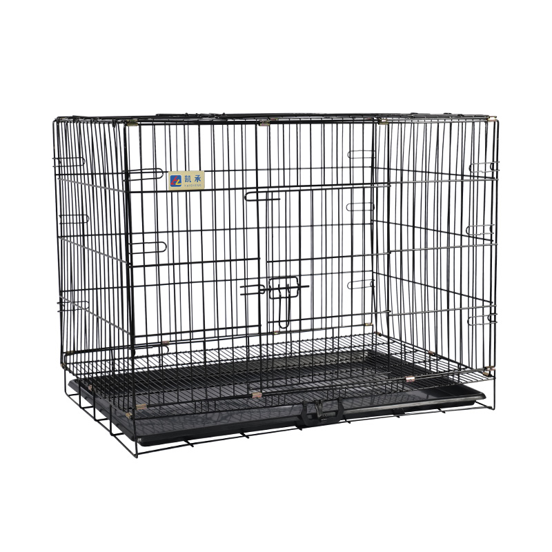 Crate madraí foldable miotail le haghaidh coileáiníní