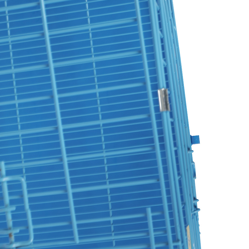 Crate madraí foldable miotail le haghaidh coileáiníní