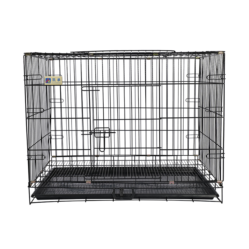 Crate madraí foldable miotail le haghaidh coileáiníní