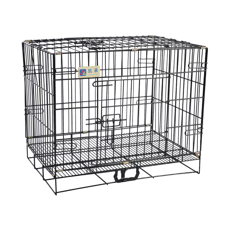 Crate madraí foldable miotail le haghaidh coileáiníní