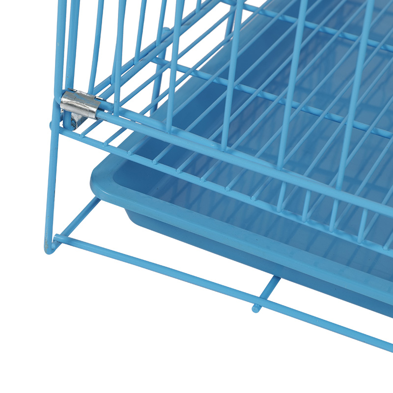 Crate madraí foldable miotail le haghaidh coileáiníní