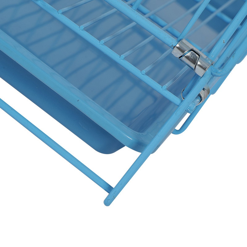 Crate madraí foldable miotail le haghaidh coileáiníní
