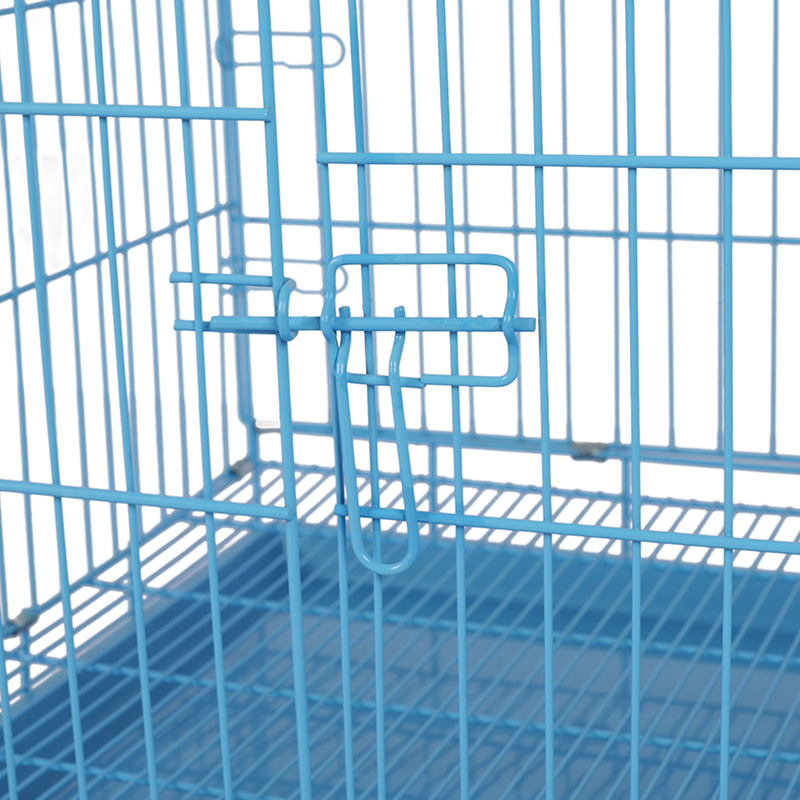 Crate madraí foldable miotail le haghaidh coileáiníní