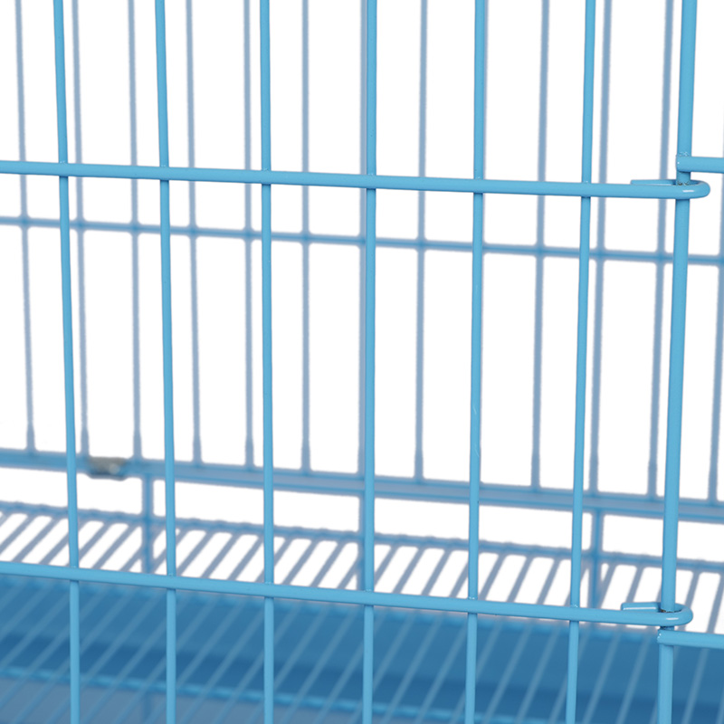 Crate madraí foldable miotail le haghaidh coileáiníní