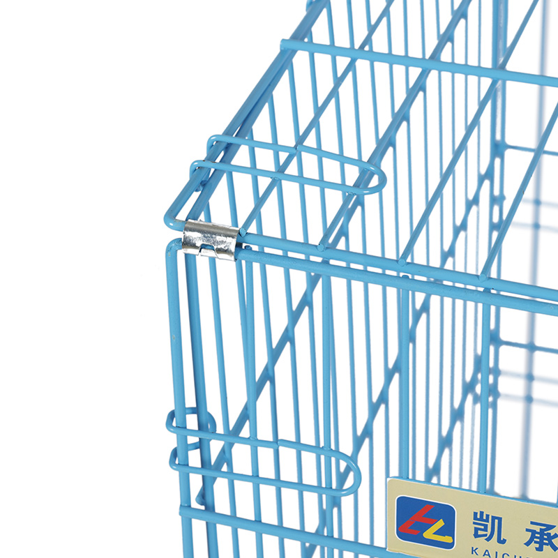 Crate madraí foldable miotail le haghaidh coileáiníní