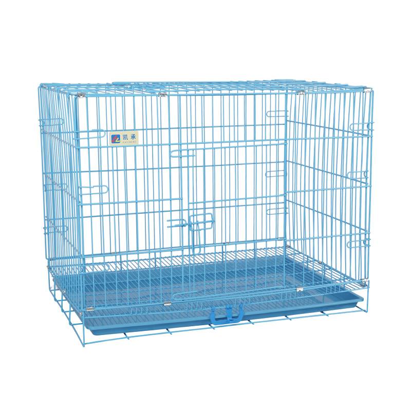 Crate madraí foldable miotail le haghaidh coileáiníní