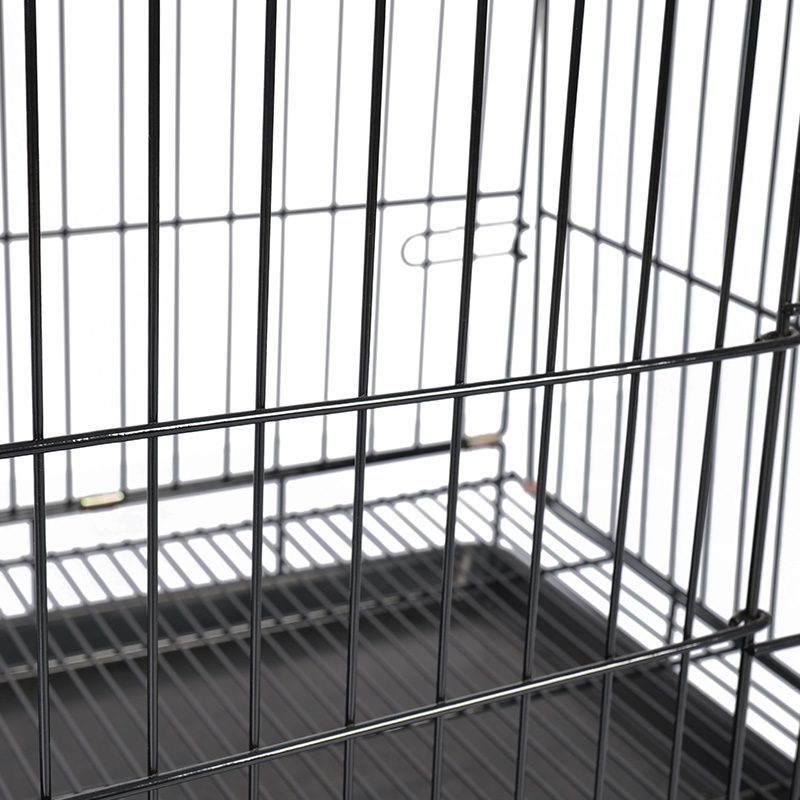 Crate madraí foldable miotail le haghaidh coileáiníní