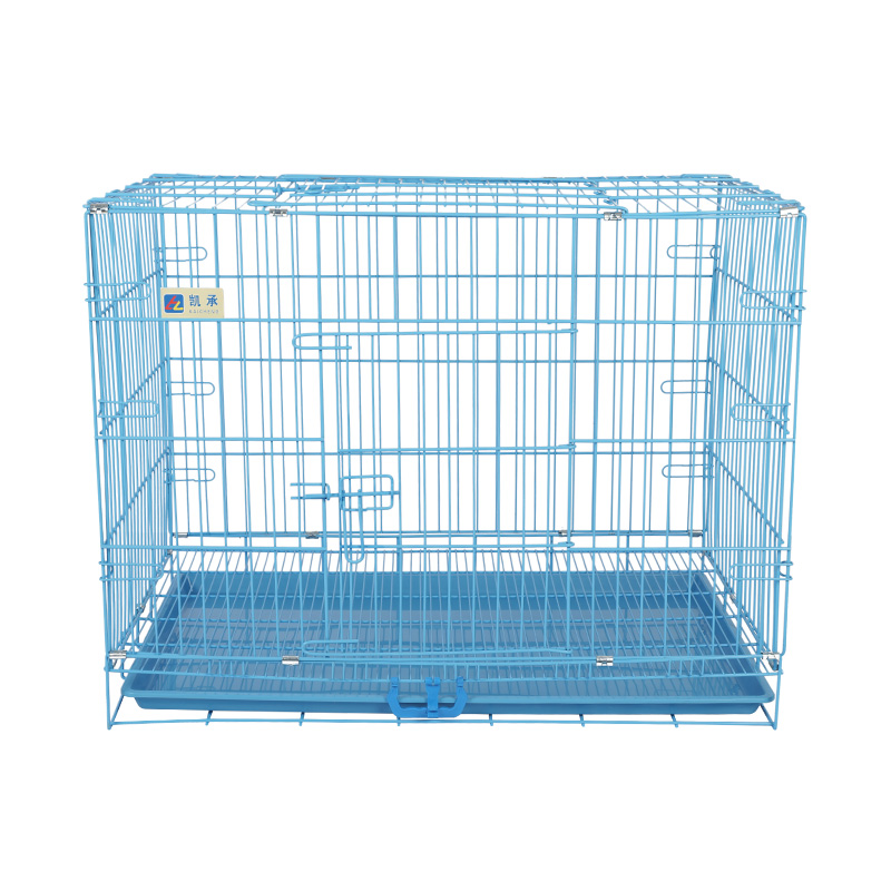 Crate madraí foldable miotail le haghaidh coileáiníní