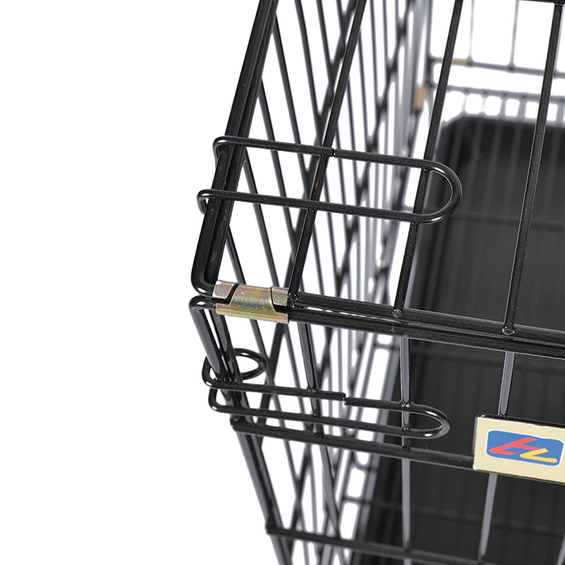 Crate madraí foldable miotail le haghaidh coileáiníní