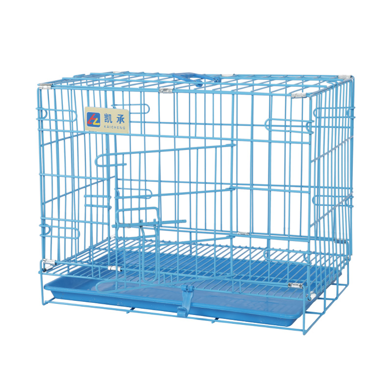 Crate madraí foldable miotail le haghaidh coileáiníní