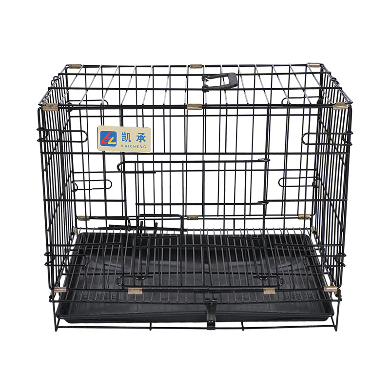 Crate madraí foldable miotail le haghaidh coileáiníní