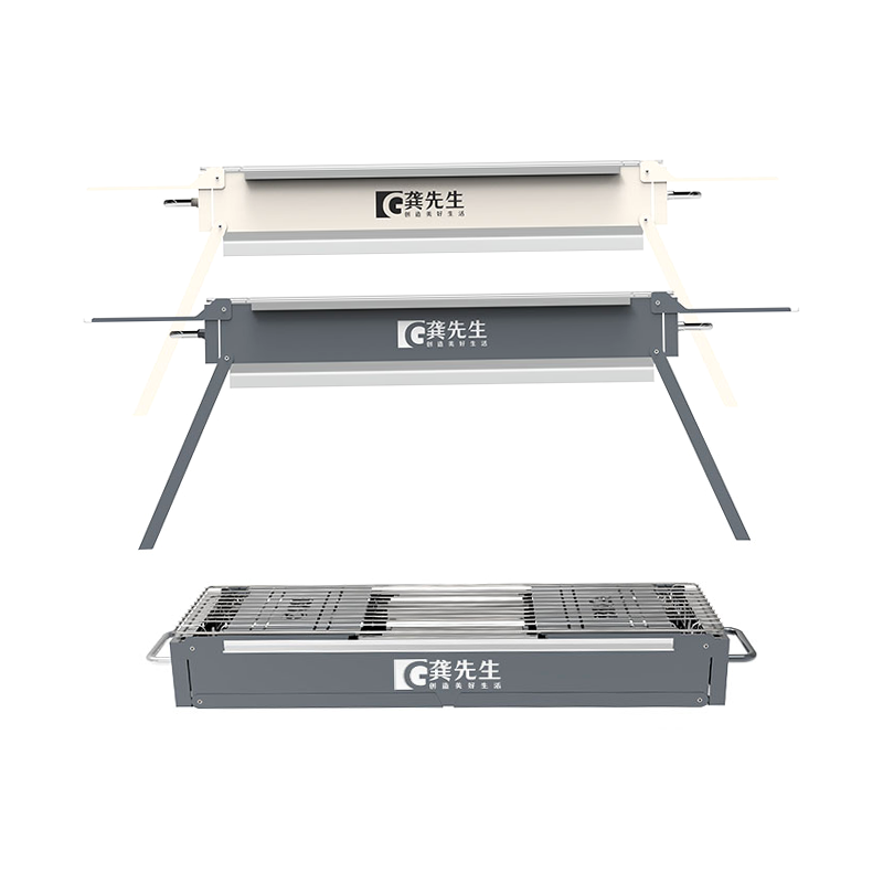 Grill barbeque dronuilleogach foldable amuigh faoin aer
