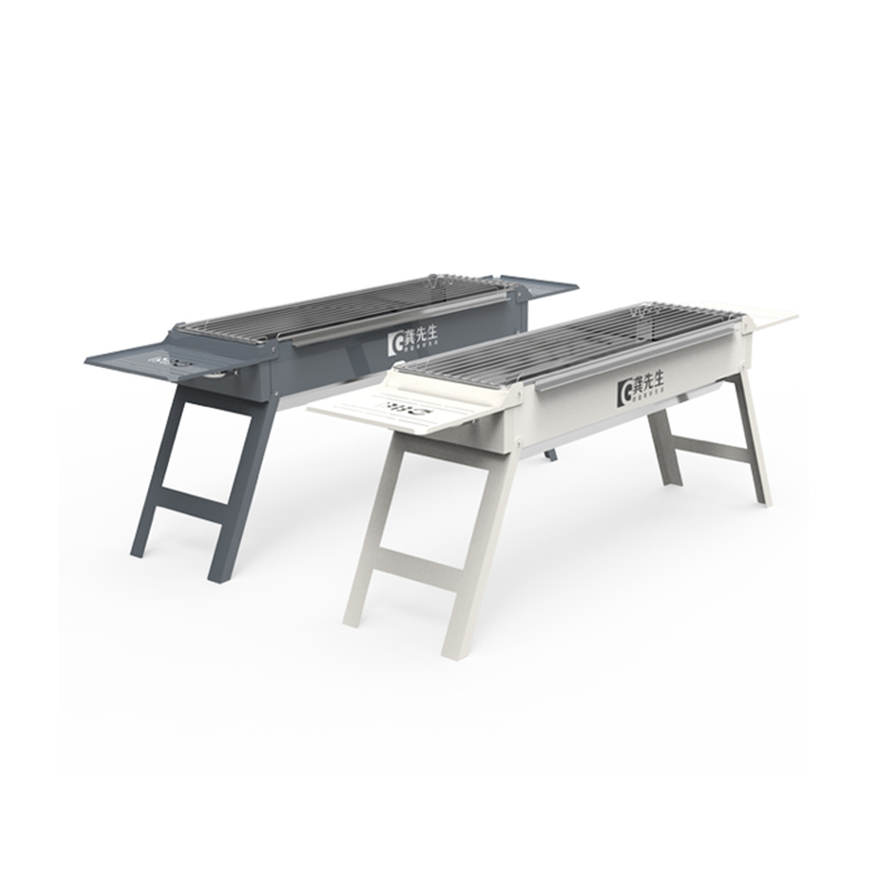 Grill barbeque dronuilleogach foldable amuigh faoin aer