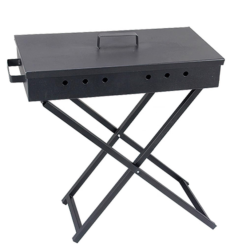 Cruach dhosmálta Foldable Grill Barbeque X-chruthach iniompartha
