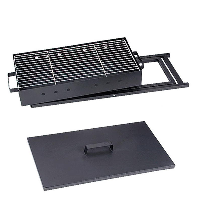 Cruach dhosmálta Foldable Grill Barbeque X-chruthach iniompartha