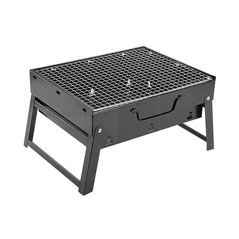 Cruach dhosmálta Foldable Grill Barbeque X-chruthach iniompartha
